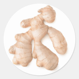Ginger Wurzel Runder Aufkleber