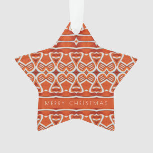 GINGERBREAD Acrylique Star Orament + Texte