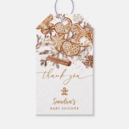 Gingerbread Baby Shower Fevor Tags Geschenkanhänger