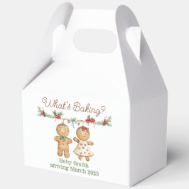 Gingerbread Baby Shower Gender Geschenkschachtel