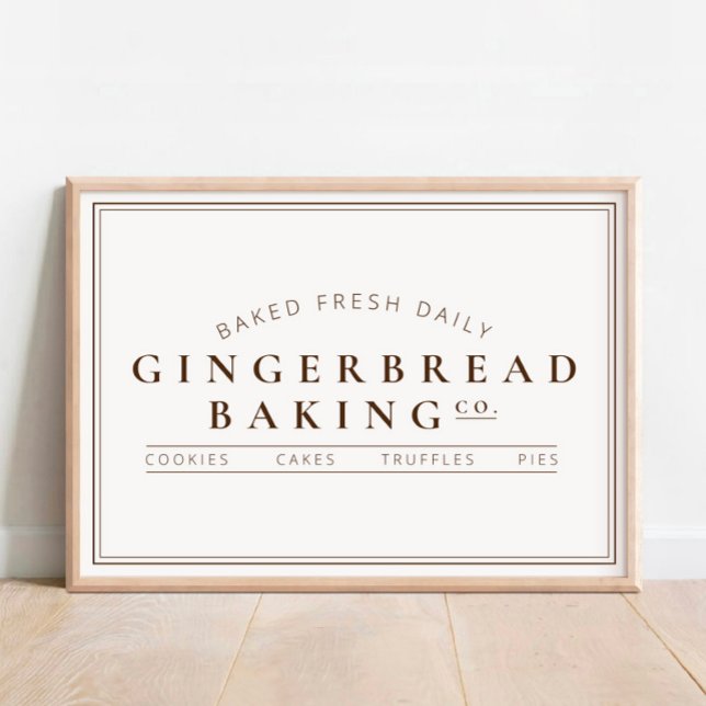 Gingerbread Baking Co Holiday Poster (Von Creator hochgeladen)