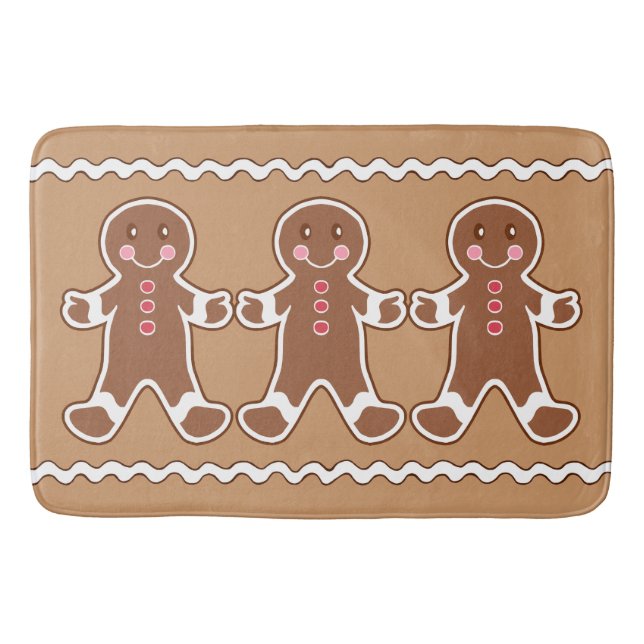 Gingerbread Bath Mat Rug Badematte (Vorderseite)