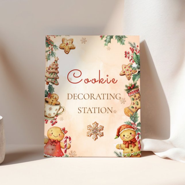 Gingerbread Birthday Cookie Decorating Station  Poster (Von Creator hochgeladen)