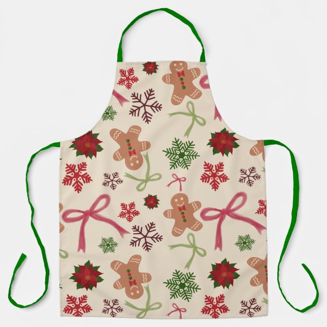 Gingerbread Bliss All-over Print-Schürze Schürze (Vorderseite)