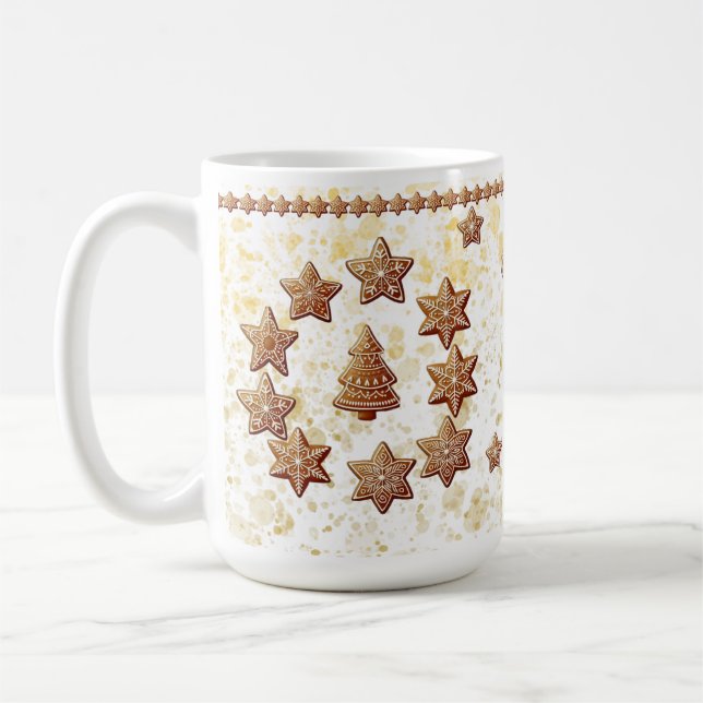 Gingerbread Bliss Holiday Tasse (Links)