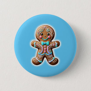 Gingerbread Boy Button