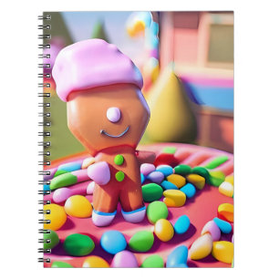 Gingerbread Boy macht gut - Ken Gage Art Notizblock