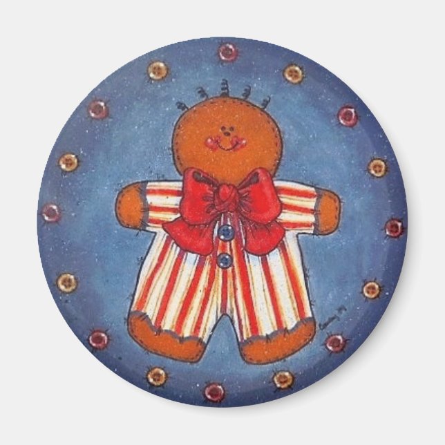 Gingerbread Boy Magnet (Vorne)