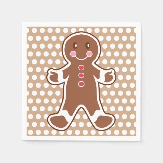 Gingerbread Boy Napkins Serviette (Vorderseite)