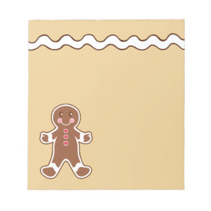 Gingerbread Boy Notepad Notizblock