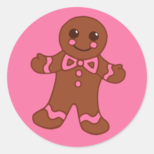 Gingerbread Boy Sticker (Vorderseite)