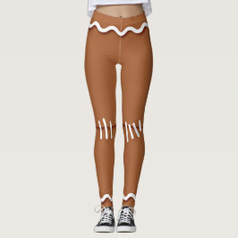 Gingerbread Broken Legs Leggings