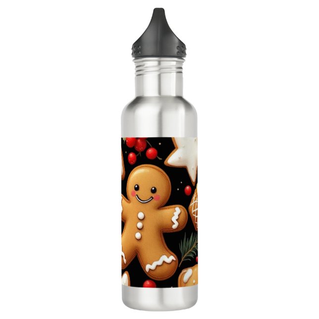 Gingerbread Buddies Edelstahlflasche (Links)