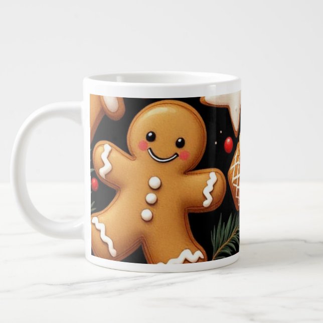 Gingerbread Buddies Jumbo-Tasse (Links)