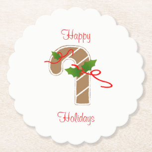 Gingerbread Candy Cane Untersetzer