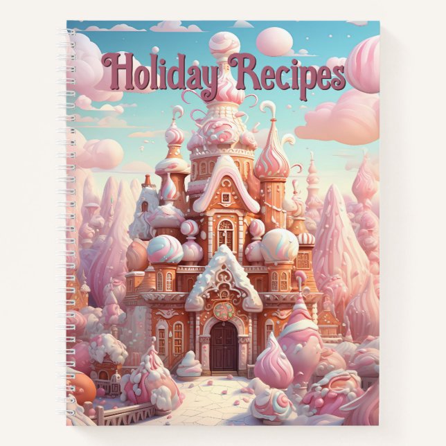 Gingerbread Castle Notebook - Ferienwohnungen Notizbuch (Vorderseite)