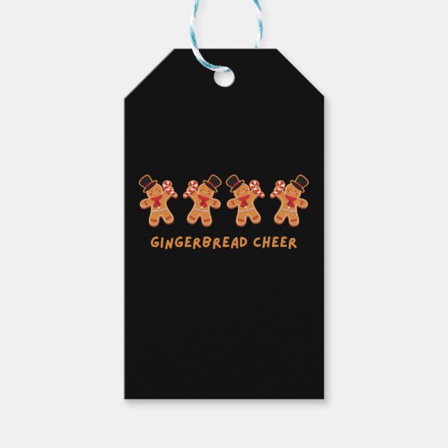 Gingerbread Cheer Geschenkanhänger (Vorderseite)
