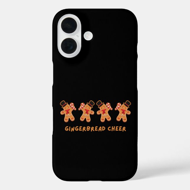 Gingerbread Cheer iPhone 16 Hülle (Rückseite)