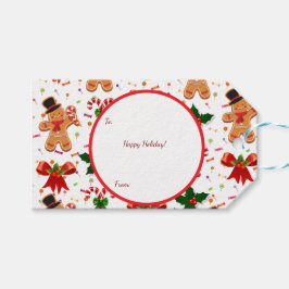 Gingerbread Christmas Candy Ribbon Geschenkanhänger