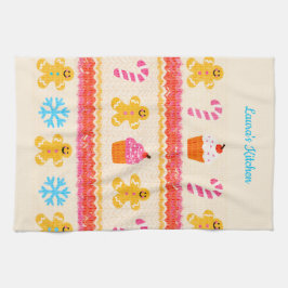 Gingerbread Christmas Tea Towel Geschirrtuch