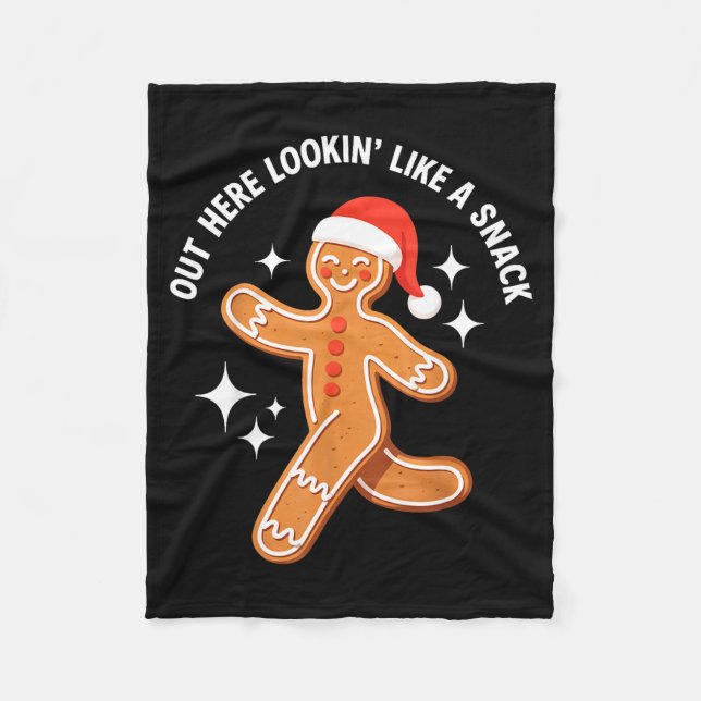 Gingerbread Christmas Xmas Couple Hot Girlfriend - Fleecedecke (Vorderseite)