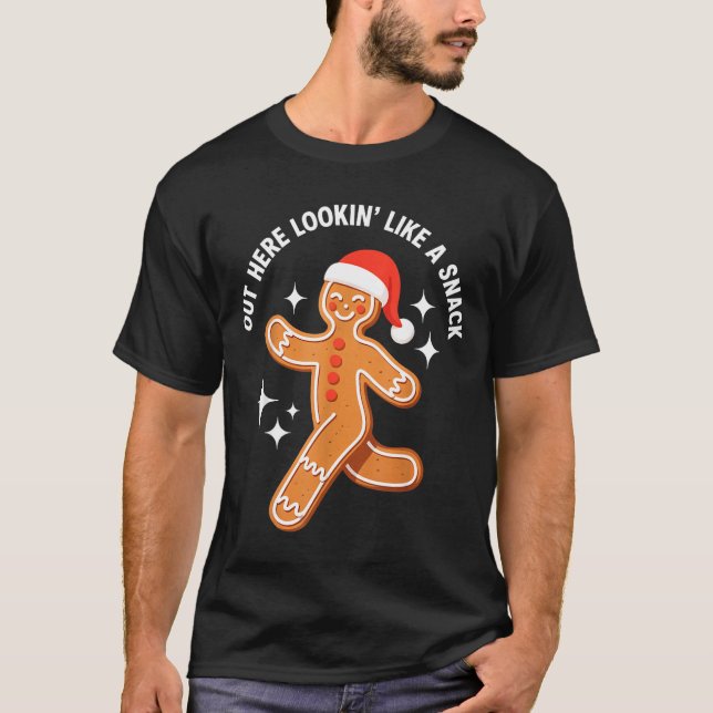 Gingerbread Christmas Xmas Couple Hot Girlfriend - T-Shirt (Vorderseite)
