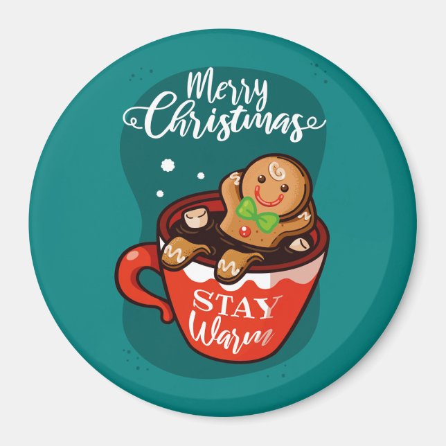 Gingerbread Cookie Imán Magnet (Vorne)