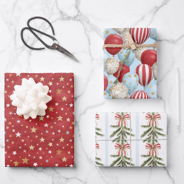Gingerbread Cookies Hearts Snowflakes Christmas   Geschenkpapier Set (Vorderseite)