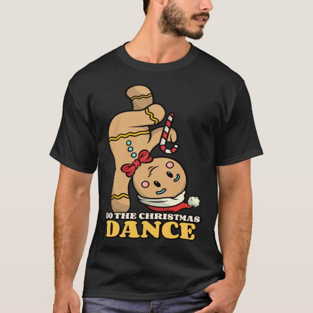 gingerbread do the xmas dance cute T-Shirt (Vorderseite)