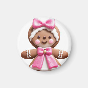 Gingerbread Doll\PinK\ Magnet