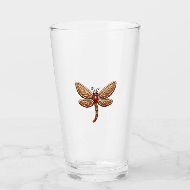 Gingerbread Dragonfly Glas (Vorderseite)