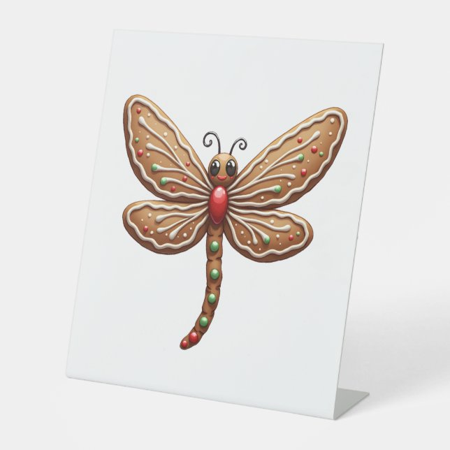 Gingerbread Dragonfly Sockelschild (Vorderseite)