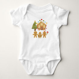 Gingerbread Family - Gingerbread Land Baby Strampler