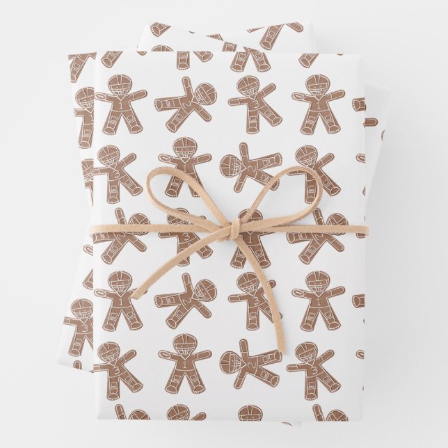 Gingerbread Fantasy Football Team Geschenkwrap Geschenkpapier Set (Beispiel)