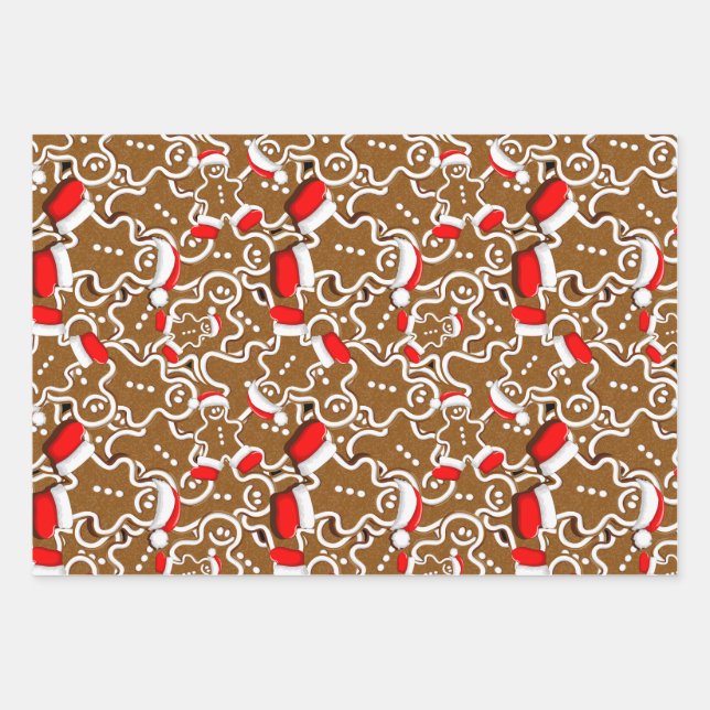gingerbread, food, baking, bakery, pastries, cooki geschenkpapier set (Vorderseite)