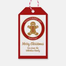 Gingerbread Frohe Weihnachten Geschenkanhänger