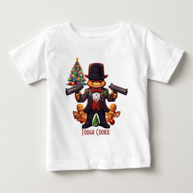 Gingerbread Gangster Baby T-shirt (Vorderseite)