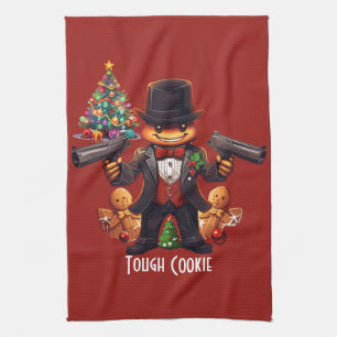 Gingerbread Gangster Geschirrtuch