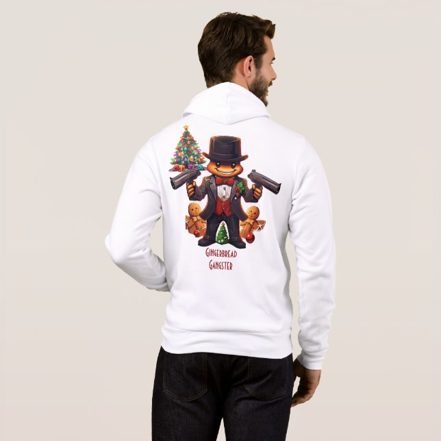 Gingerbread Gangster Hoodie (Schwarz voll)