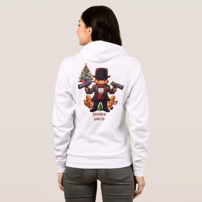 Gingerbread Gangster Hoodie (Schwarz voll)