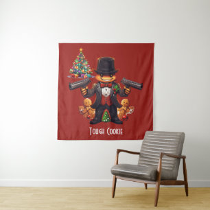 Gingerbread Gangster Wandteppich