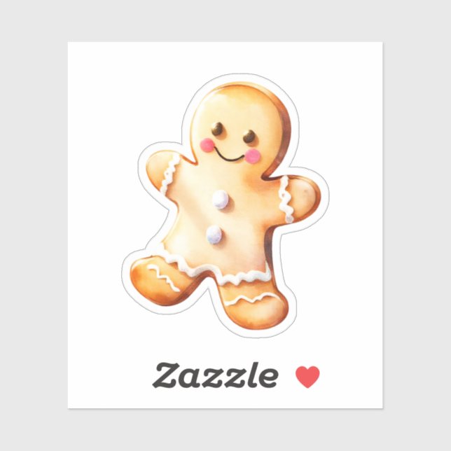 Gingerbread Girl Aufkleber (Blatt)