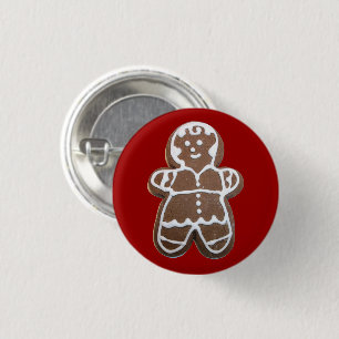 Gingerbread Girl Button