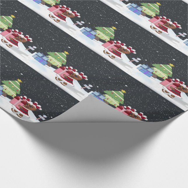 Gingerbread Girl Geschenkpapier (Ecke)