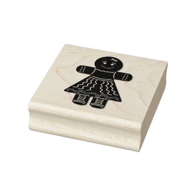 Gingerbread Girl Gummistempel (Stempel)