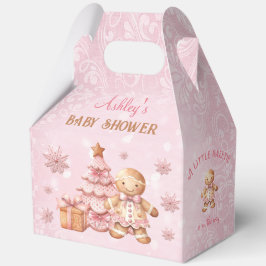 Gingerbread Girl Pink Weihnachtsdusche Große Geschenkschachtel