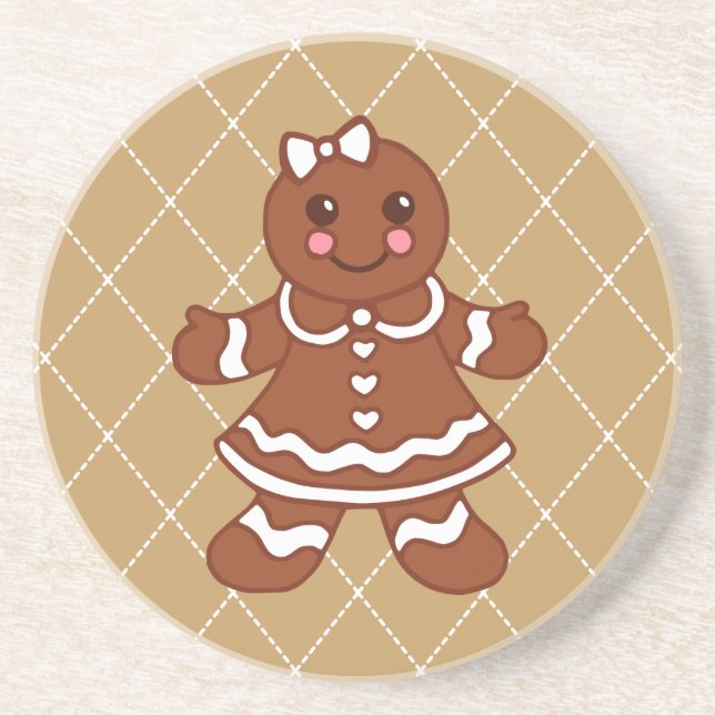 Gingerbread Girl Untersetzer (Vorne)