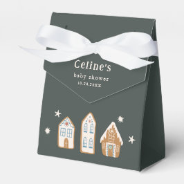 Gingerbread House Boy Baby Shower Favor Boxes Geschenkschachtel