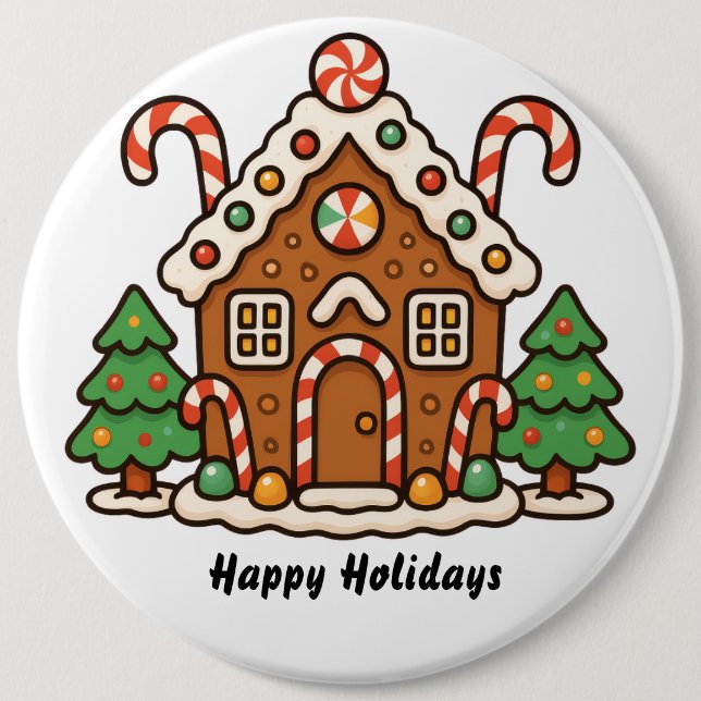 Gingerbread House  Button (Vorderseite)