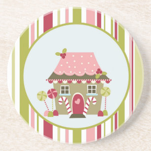 Gingerbread House Christmas Drink Untersetzer